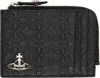 Vivienne Westwood Black Zip Card Holder In Black