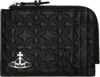 Vivienne Westwood Black Zip Card Holder In Aw24-n403