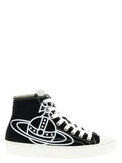 VIVIENNE WESTWOOD BLACKWHITE LACE UP SNEAKERS