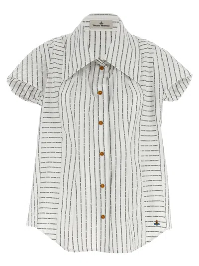 VIVIENNE WESTWOOD BLACKWHITE TWISTED BAGATELLE SHIRT