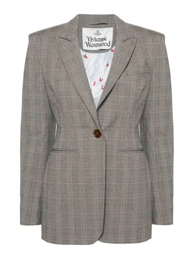 Vivienne Westwood Single-breasted Blazer In Grey