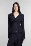 VIVIENNE WESTWOOD BLAZER IN BLUE WOOL