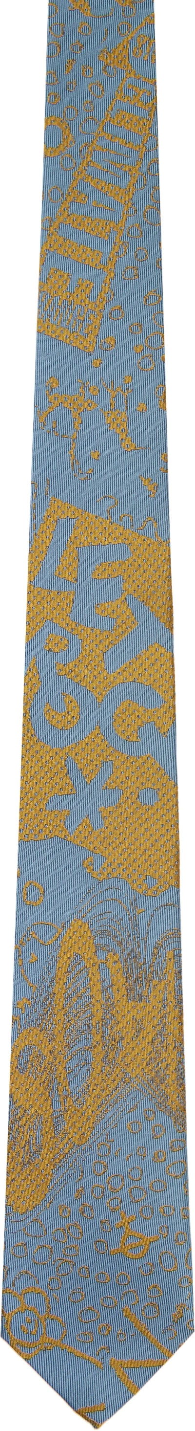 Vivienne Westwood Blue 7cm 'rock' Tie