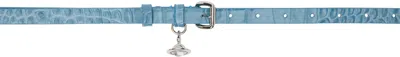 Vivienne Westwood Blue Alex Charm Belt In K403 Light Blue