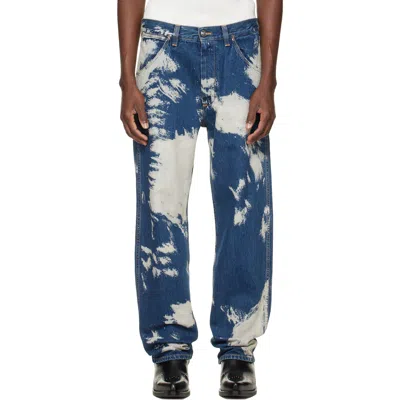 Vivienne Westwood Ranch Denim Jeans High Waist Straight Leg In Blue