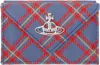 Vivienne Westwood Blue & Orange Envelope Billfold Wallet In Ss25-k302