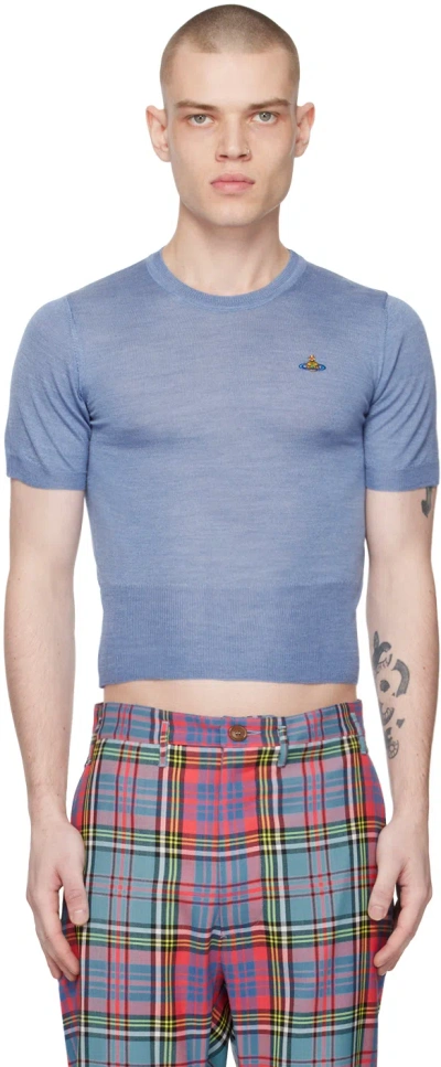 Vivienne Westwood Blue Bea T-shirt In K405 Indigo
