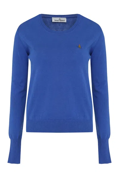 Vivienne Westwood Blue Cashmere Sweater For Women