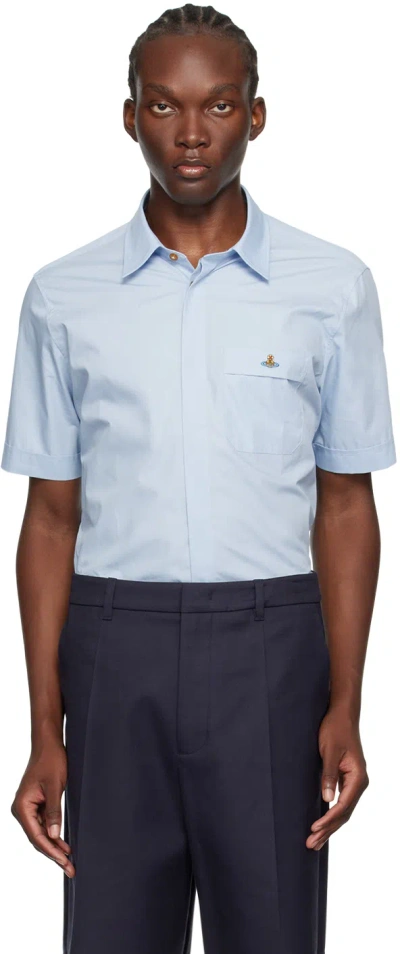 Vivienne Westwood Blue Classic Shirt In Aw24-blue