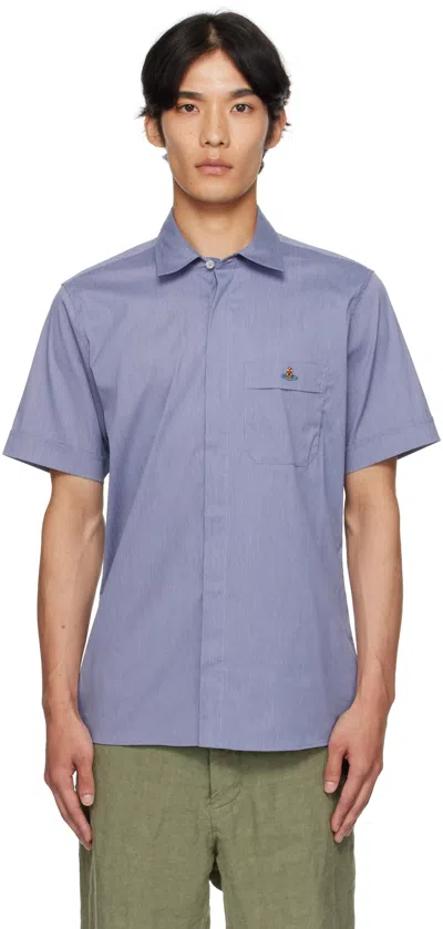 Vivienne Westwood Blue Classic Short Sleeve Shirt