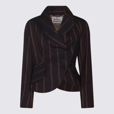 VIVIENNE WESTWOOD BLUE COTTON BLAZER
