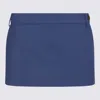 Vivienne Westwood Navy Foam Tailored Miniskirt In Blue