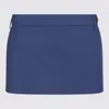 Vivienne Westwood Navy Foam Tailored Miniskirt In Blue