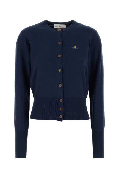 Vivienne Westwood Blue Cotton Cashmere Sweaters