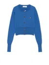Vivienne Westwood Blue Cotton Wool Sweater In Blue