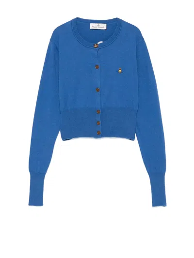 Vivienne Westwood Blue Cotton Wool Sweater