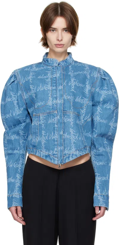 VIVIENNE WESTWOOD BLUE FILLI DENIM JACKET