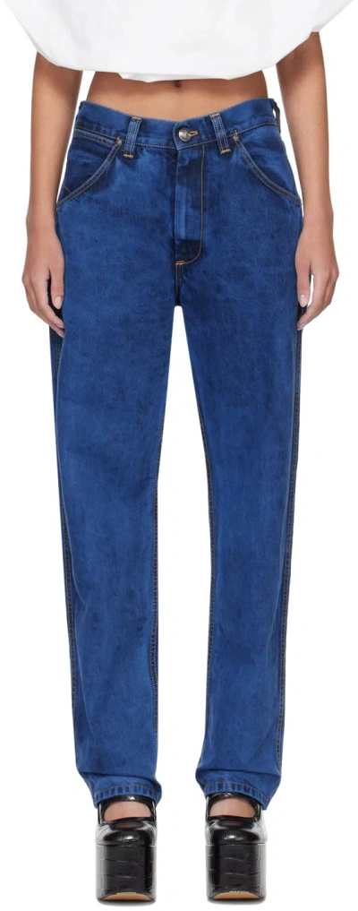 Vivienne Westwood Blue Five-pocket Jeans In K309 Blue