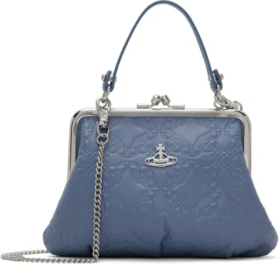 Vivienne Westwood Blue Granny Frame Bag In Ss25-k404
