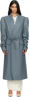 Vivienne Westwood Blue Humphrey Coat In Gray