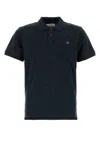 Vivienne Westwood Polo In Piquet Stampato   Uomo In Blue