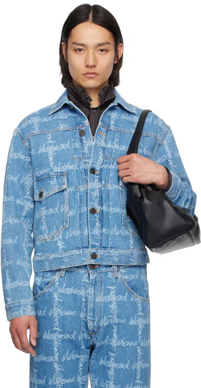 VIVIENNE WESTWOOD BLUE MARLENE DENIM JACKET