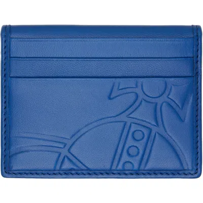 Vivienne Westwood Blue Orb Man Bifold Card Holder