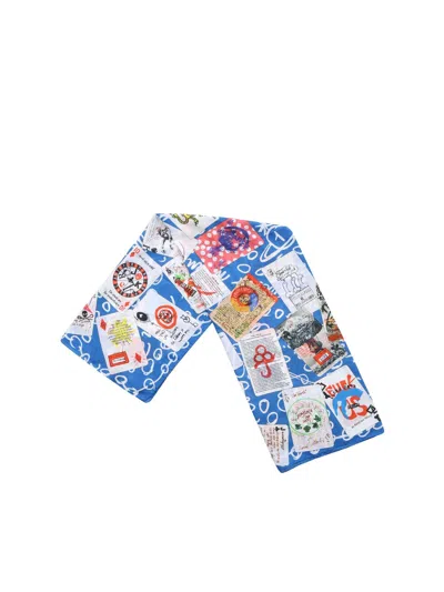 Vivienne Westwood Blue Playing Cards Foulard