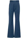 Vivienne Westwood Trousers High-waisted Flared Leg In Blue