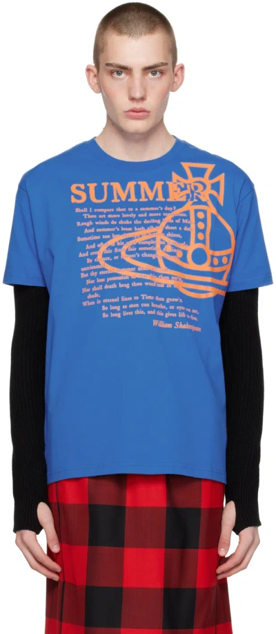 Vivienne Westwood Blue Summer Classic T-shirt