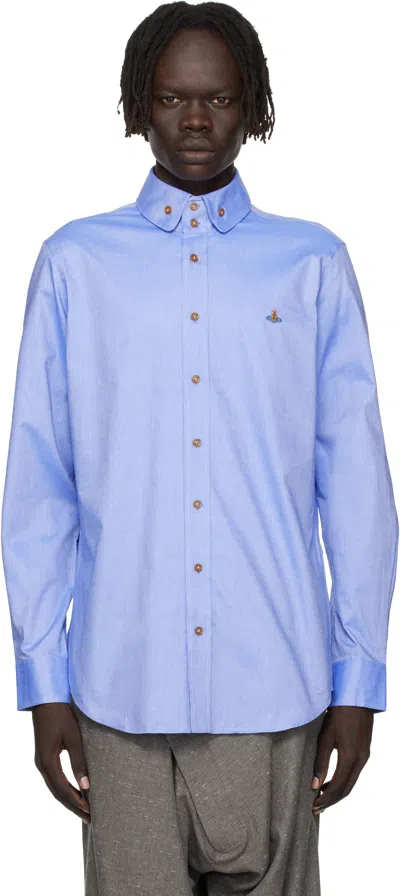 Vivienne Westwood Blue Two Button Krall Shirt
