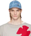 Vivienne Westwood Blue Vw Grid Baseball Cap In Ss25-k306