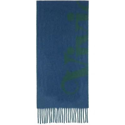 Vivienne Westwood ブルー ウール マフラー In K401 Blue