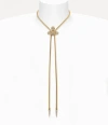 Vivienne Westwood Bolo Tie Gold Crystals Unisex In Gold