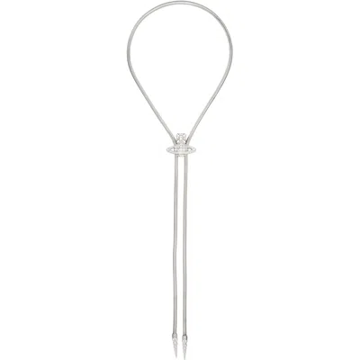 Vivienne Westwood Orb-motif Bolo Tie In Silver