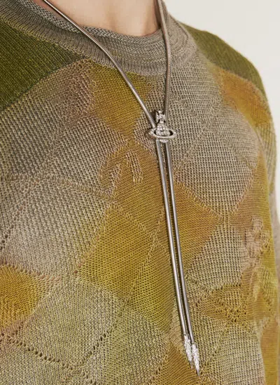 即発OK&送料関税込◇Vivienne Westwood Bolo Tie ネックレス Vivienne Westwood Bolo Tie In Silver | ModeSens