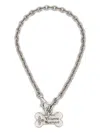 Vivienne Westwood Bone Pendant Necklace In Black