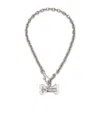 Vivienne Westwood Bone Pendant Necklace In Silver