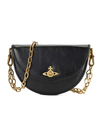 Vivienne Westwood Bonnie Shoulder Bag In Black