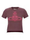 Vivienne Westwood Burgundy Paris Orb Mini Peru T-shirt In Brown
