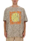 Vivienne Westwood "rewilding" Oversized Graphic Print T-shirt In Gray
