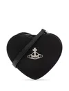 Vivienne Westwood Louise Heart-shaped Crossbody Bag In Black