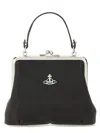 Vivienne Westwood Logo Plaque Chained Tote Bag In Black
