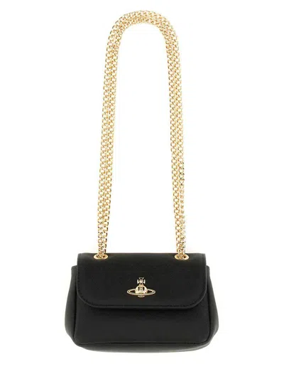 Vivienne Westwood Borsa Small Con Catena In Black