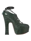 Vivienne Westwood 150mm Crocodile-effect Platform Pumps In Green