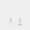 Vivienne Westwood Boucles D'oreilles Claude In Silver