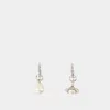 Vivienne Westwood Boucles D'oreilles Claude In Silver