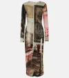 Vivienne Westwood Boulle Printed Midi Dress In Multicoloured