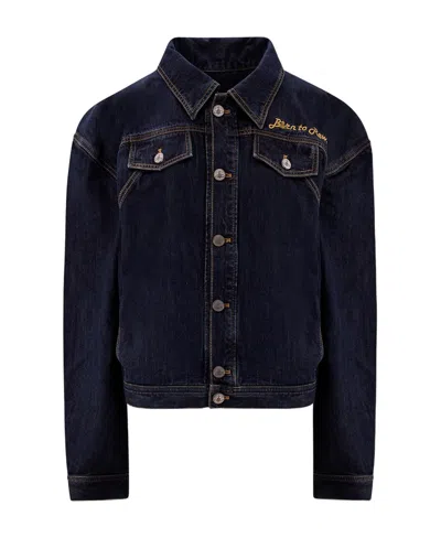 Vivienne Westwood Boxer Denim Jacket In Black