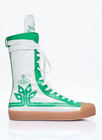 Vivienne Westwood Boxing Boots In White